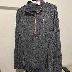 UNDERARMOUR long sleeve Loose fit Heat Gear Quarter Zip Large EUC